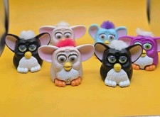 Tiger Furby 1998 McDonalds Happy Meal Toy Figures Lot Of 6 Vintage picture
