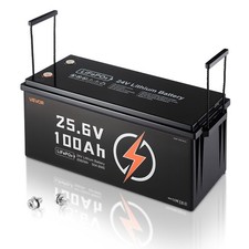VEVOR 24V 100Ah LiFePO4 Lithium Battery Rechargeable Battery 50A BMS 4000+ Cycle picture