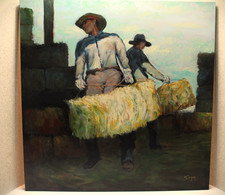 Western Impressionist Oil Painting 36 x 36