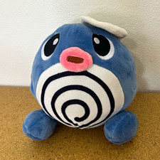Pokémon Poliwag Plush Stuffed Animal Blue/White Black/Pink Character picture