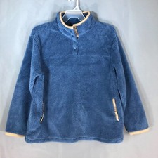 Koolaburra by UGG Size M Women's Sherpa Micro Suede Pullover Sweater Bijou Blue picture