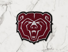 MISSOURI STATE BEARS NCAA EMBROIDERED IRON ON PATCH 2.75
