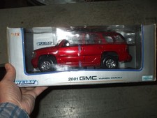 welly diecast 1/18 yukon denali new factory sealed rare color red picture