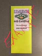 Cabbage Patch Kid Personalized Custom Birth Certificate Replica CPK picture