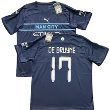 2021/22 Manchester City Third Jersey #17 De Bruyne XL Puma Soccer UCL 3rd kit picture