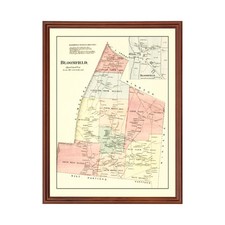 Old Map of Bloomfield, CT 1869 - Vintage Bloomfield Connecti picture