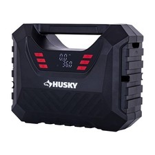 Husky 12V/120V Portable Quick Flow Air Compressor w/ Digital Pressure Gauge picture