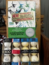 Vintage CHI CHI RODRIQUEZ Signature Golf Ball box with different Sleeves 1960's picture
