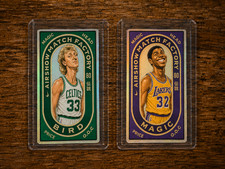 Magic Head LARRY BIRD MAGIC JOHNSON Gold Airshow RC Matchbox Tobacco ROOKIE LOT picture