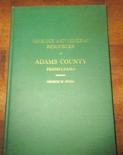 GEOLOGY PALEONTOLOGY SOUTHEASTERN PENNSYLVANIA HB ADAMS COUNTY W/ MAP NICE COPY picture