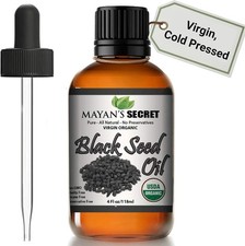 Organic Black Seed Oil Cold Pressed Virgin 4oz Hexane Free Nigella Sativa picture