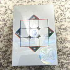 GAN 356 Air 3x3x3 Speed Cube/Twist Puzzle, White Strategy Theme (2020) picture