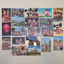 20 Vintage Disney Postcards Lot Mickey Minnie Florida Greetings NOS 80s 90s picture