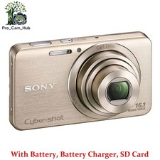 Sony Cyber-shot DSC-W630 16.1 MP Compact Digital Camera 5x Optical Zoom Gold 85% picture