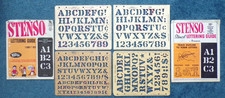 VINTAGE 1958-1965 DENNISON OTTENHEIMER 4 ALPHABET NUMBER STENSOS IN 2 SLEEVES picture