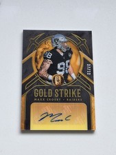 2020 Panini Gold Standard Maxx Crosby Gold Strike #/99 Autograph Raiders Auto picture