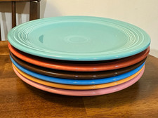 Set of 6 Multicolor Fiesta Dinner Plates picture