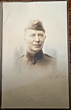 FREE SHIP RARE WWI Late 1910s Emile Brunel SIGNED Soldier Photograph picture