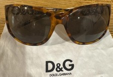Dolce & Gabbana Vintage Big Logo D&G Brown Tortoise Sunglasses EXC picture