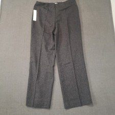 Cold Water Creek Classic Holly Tweed Pant Womens 14 Side Zip Gray NWT picture