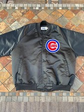 CHICAGO CUBS Jacket Mens XL Chalk Line Satin Vintage Varsity Bomber MLB Baseball picture