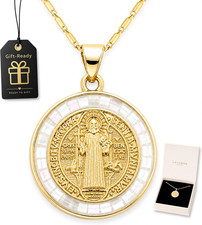 Medalla De San Benito De Abad - St Benedict Medals - San Benito Medalla - Saint picture