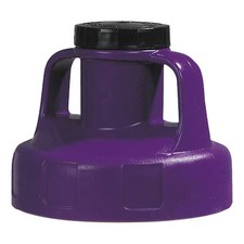 Oil Safe 100207 Utility Lid, W/2 In Outlet, Hdpe, Purple picture