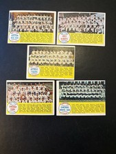 1958 Topps 5 Dif Team Cards VG-EX To EX+ No Creases Red Sox Cubs Low Ship Cost picture