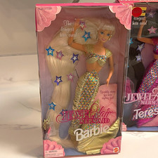Mattel Barbie Jewel Hair Mermaid Doll Blonde Blue Eyes 11.5in MPN 14586 NIB picture