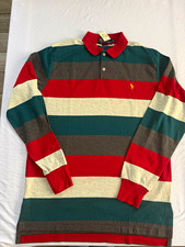 VINTAGE Polo Ralph Lauren Rugby Shirt - Made in USA - Deadstock NWT Size M picture