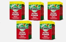 5 x 8ml Zandu Ultra Power Balm Herbal ,For Headache , Joint Pains5 x 8ml Zandu U picture