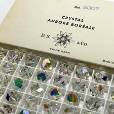 Swarovski #5007 Crystal AB 12mm 48pcs Vintage Rocky Cut Crystal Beads SW262 picture