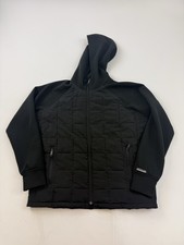 Abercrombie Kids Jacket Youth 15-16 Black Hooded Quilted Softshell Zip Winter picture
