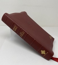 Schuyler Stridon NASB 2020 Burgundy Goatskin Bible Wide Margin Single Column picture