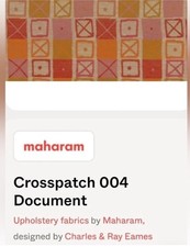 Maharam Crosspatch (004 Document) Upholstery Fabric.  PRICED PER YARD. picture