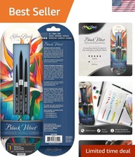 Luxury 3pc Watercolor Brush Set by Susan Louise Moyer - Perfect Precision Tools picture
