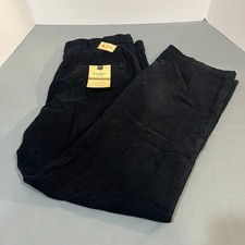 Haggar Corduroy Pants Mens 38x30 Black 14-Wale Cord Classic Fit HC10282 picture