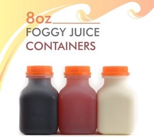 100 Pack - Empty Plastic Juice Bottles with Tamper Evident Caps 8 Oz. picture