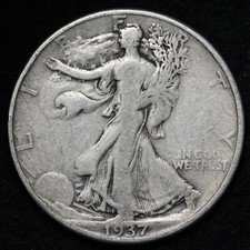 1937-D Walking Liberty Half Dollar Nice Circulated Condition picture