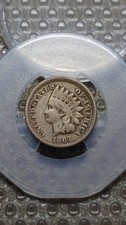 1862 Indian Head Cent Penny VG Details Scratches                            D808 picture