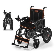 VEVOR Lightweight Foldable Electric Wheelchair Intelligent 256lb All Terrain FDA picture