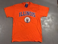 Vintage Illinois Fighting Illini Chief Shirt Men Large New With Tags Y2K 2004 picture