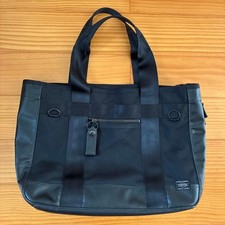 PORTER YOSHIDA HEAT Tote Bag Black Japan Authentic picture