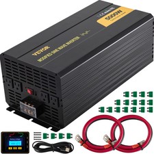 VEVOR Power Inverter Modified Sine Wave Inverter 5000W DC12V to AC120V Converter picture