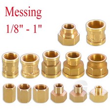 1/8 1/4 3/8 1/2 3/4 1 inch BSP Female to Female Connector Brass Reducing Adaptor picture