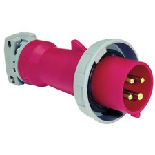 Hubbell Wiring Device-Kellems Hbl420p7w Watertight Pin & Sleeve Plug, 20 A, picture