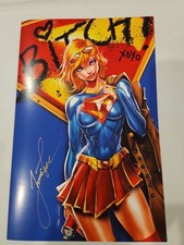 White Widow #3 Jamie Tyndall Supergirl Variant Cover Signed w/ COA picture