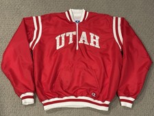 Vintage Champion Utah Utes Windbreaker Jacket - GO UTES ⭕ 🪶 picture