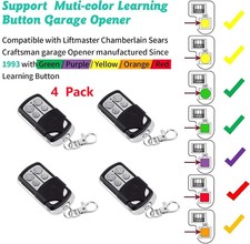 4x Keychain Fit Liftmaster Chamberlain Garage Door Opener remote 891LM 893LM picture