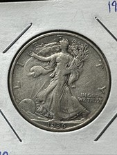 1936-D Walking Liberty Half Dollar #P36459 picture